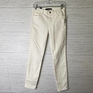 J Brand NWT mid rise white skinny jeans